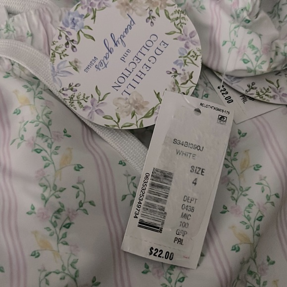 Edgehill Collection x Pearly Gates Mixed Bird/Floral Print Board Shorts - Picture 9 of 9